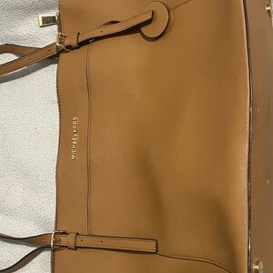 Michael Kors Tan Leather Tote Bag